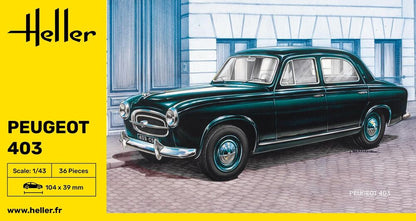 Heller 1/43 Peugeot 403 Plastic Model Kit 80161