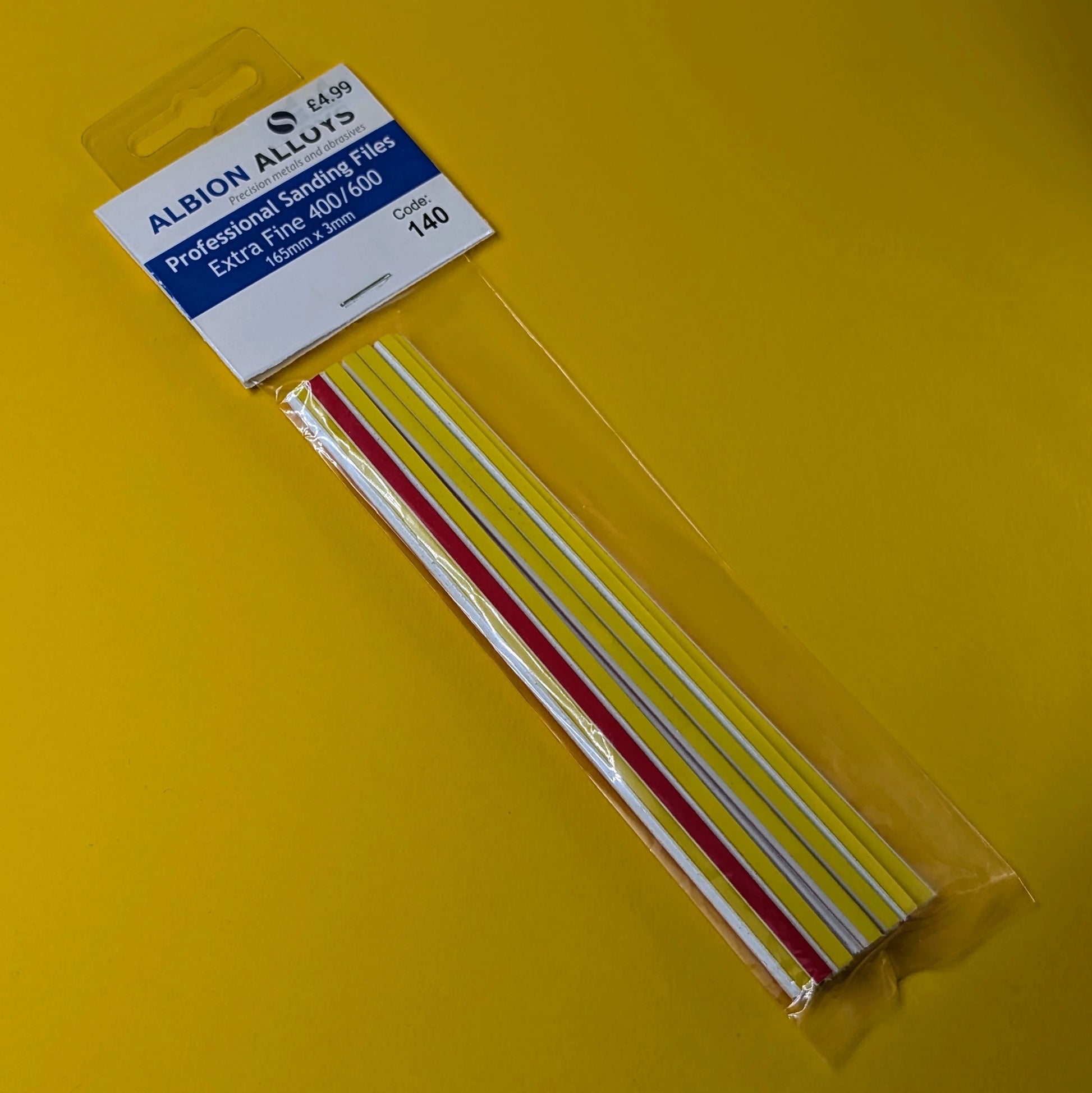 Albion Alloys - 1/8" Professional Sanding File - Extra Fine - Product Image