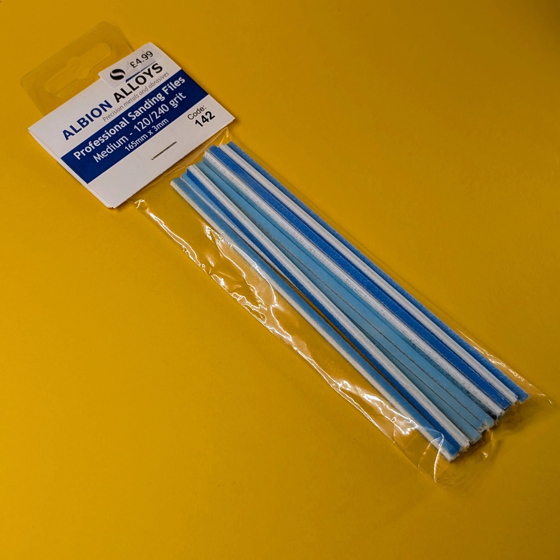 Albion Alloys - 1/8" Professional Sanding File - Medium - Product Image