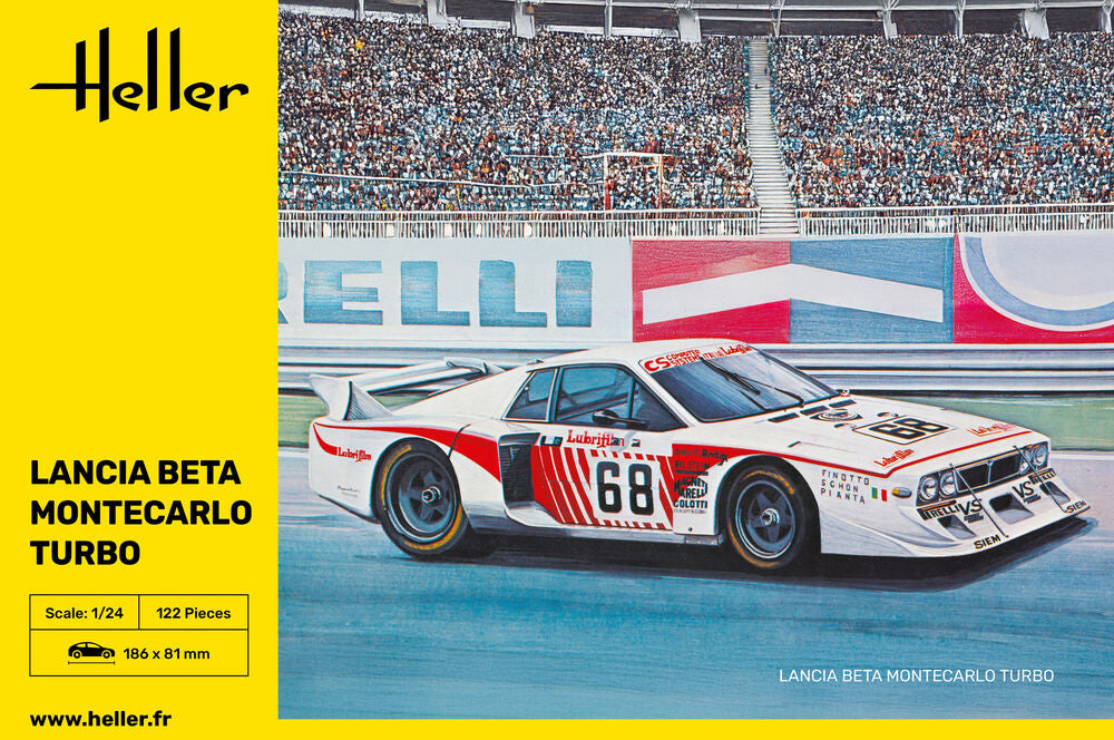 Heller 1/24 Lancia Beta Montecarlo Turbo Starter Kit 56741