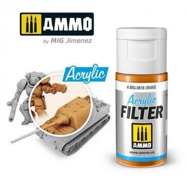 Ammo by MIG Acrylic Filter - A.MIG-0818 Orange - Product Image