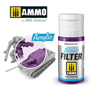Ammo by MIG Acrylic Filter - A.MIG-0819 Violet - Product Image