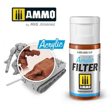 Ammo by MIG Acrylic Filter - A.MIG-0820 Clay - Product Image