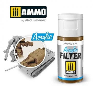 Ammo by MIG Acrylic Filter - A.MIG-0822 Ochre - Product Image