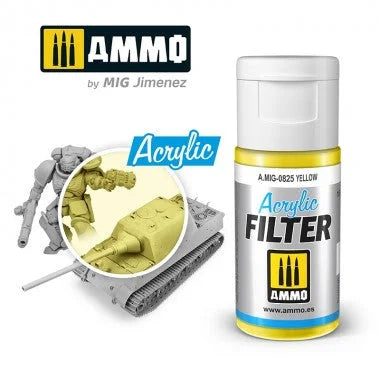 Ammo by MIG Acrylic Filter - A.MIG-0825 Yellow - Product Image