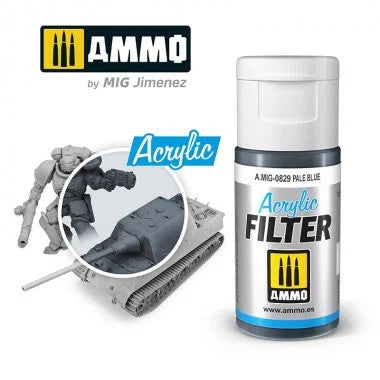 Ammo by MIG Acrylic Filter - A.MIG-0829 Pale Blue - Product Image