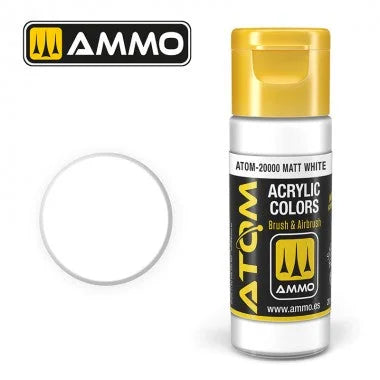 Ammo by MIG ATOM Paint - ATOM-20000 Matt White - Product Image