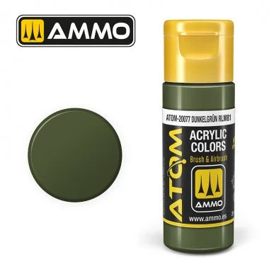 Ammo by MIG ATOM Paint - ATOM-20077 Dunkelgrun RLM 81 - Product Image