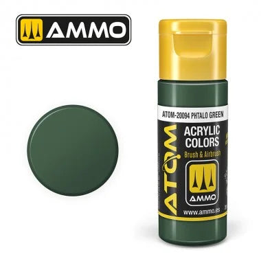 Ammo by MIG ATOM Paint - ATOM-20094 Phtalo Green - Product Image