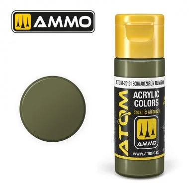 Ammo by MIG ATOM Paint - ATOM-20101 Schwartzgrun RLM 70 - Product Image