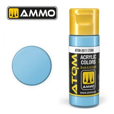 Ammo by MIG ATOM Paint - ATOM-20111 Cyan - Product Image