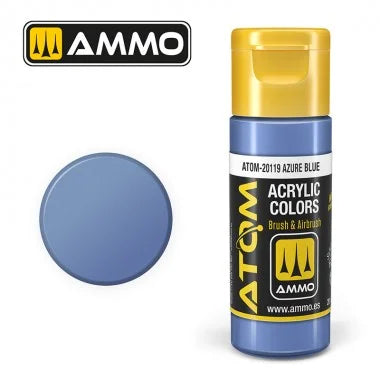 Ammo by MIG ATOM Paint - ATOM-20119 Azure Blue - Product Image