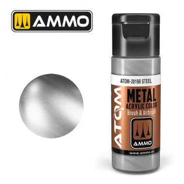 Ammo by MIG ATOM Paint - ATOM-20166 Steel - Product Image
