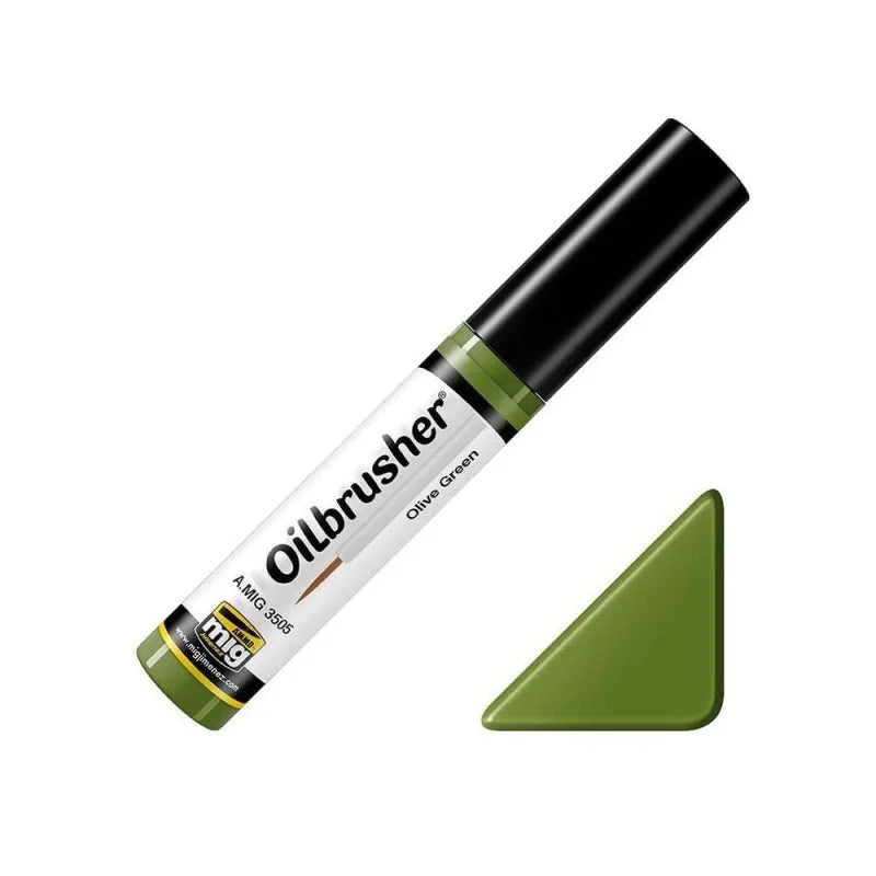 Ammo by MIG Oilbrusher - A.MIG-3505 Olive Green - Product Image