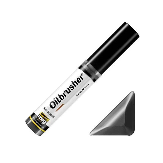 Ammo by MIG Oilbrusher - A.MIG-3535 Gun Metal - Product Image