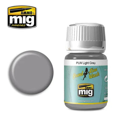 Ammo by MIG - Panel Line Wash 1600 Light Grey - Product Image