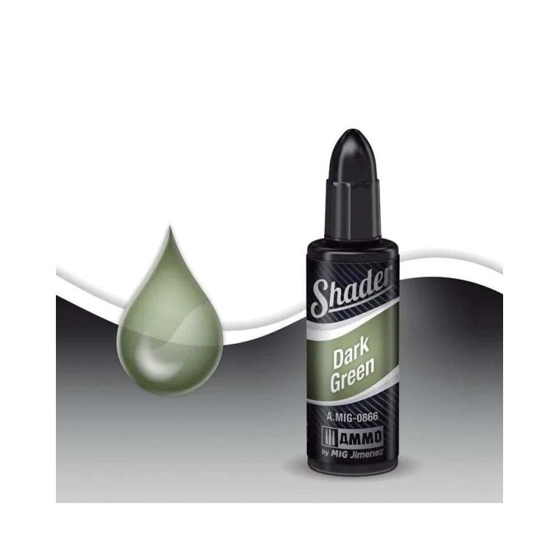 Ammo by MIG Shader - A.MIG-0866 Dark Green Shader 10ml - Product Image