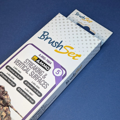 Ammo by MIG - Streaking & Vertical Surfaces Brush Set - Product Image