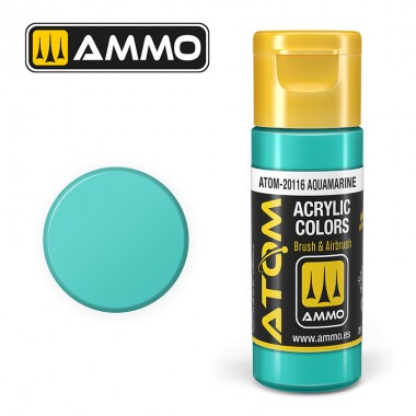 Ammo by MIG ATOM Paint - ATOM-20116 Aquamarine