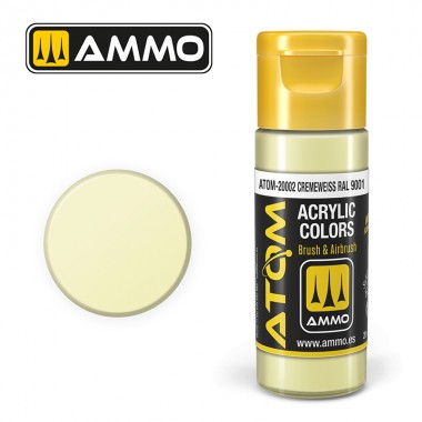 Ammo by MIG ATOM Paint - ATOM-20002 Cremeweiss RAL 9001