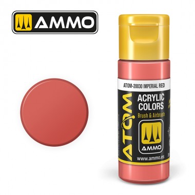 Ammo by MIG ATOM Paint - ATOM-20030 Imperial Red