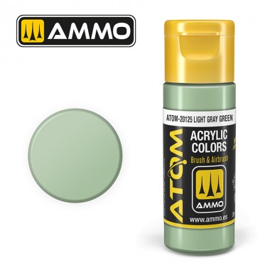Ammo by MIG ATOM Paint - ATOM-20125 Light Gray Green
