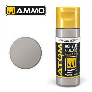 Ammo by MIG ATOM Paint - ATOM-20003 Midgrey