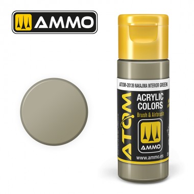 Ammo by MIG ATOM Paint - ATOM-20139 Nakajima Interior Green