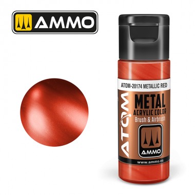 Ammo by MIG ATOM Paint - ATOM-20174 Metallic Red