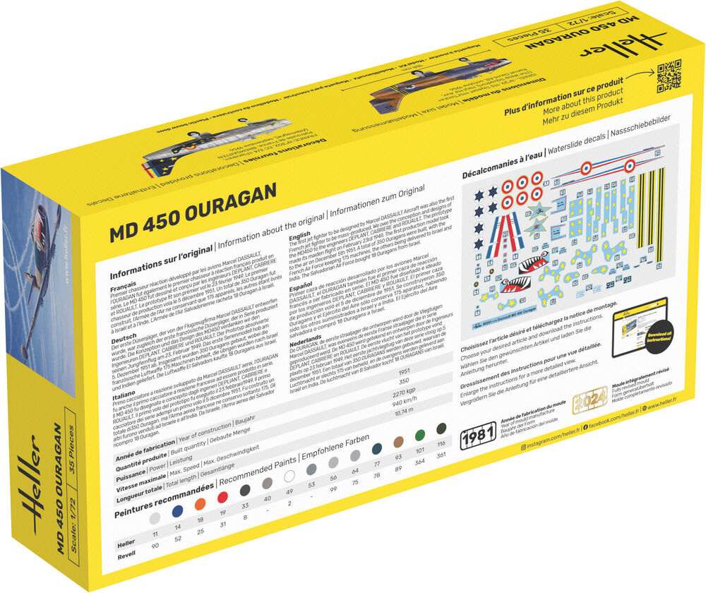 Heller STARTER KIT MD 450 Ouragan 1:72