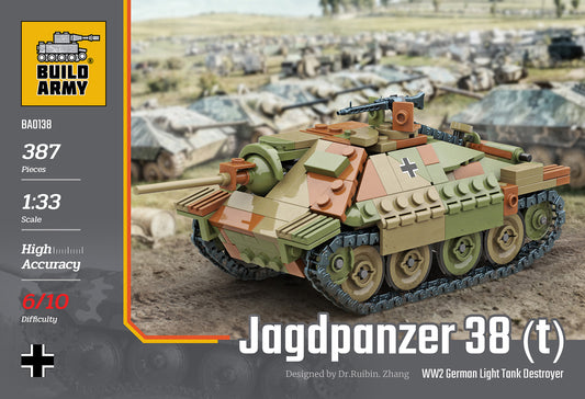 Build Army - Jagdpanzer 38t Hetzer Light Tank Destroyer - B0138