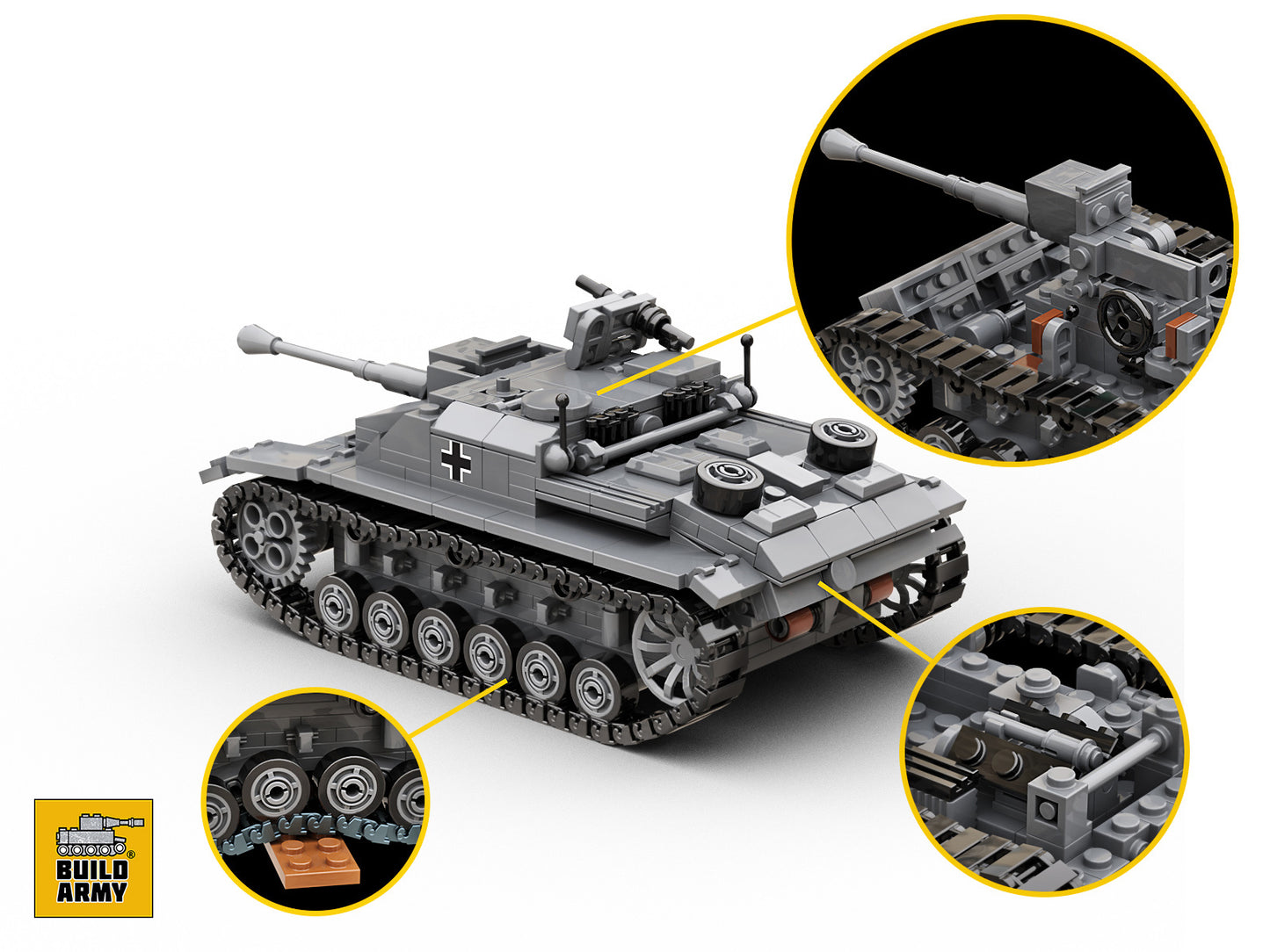 Build Army - StuG lll Ausf. G Tank Destroyer - B0142