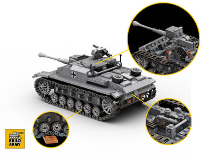 Build Army - StuG lll Ausf. G Tank Destroyer - B0142
