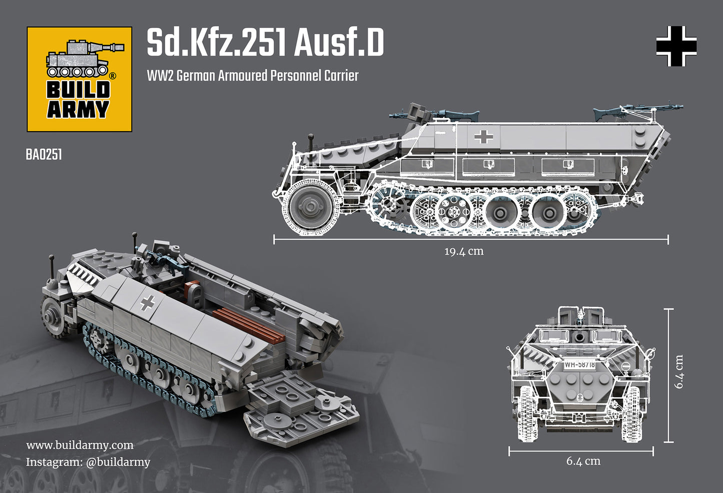 Build Army - Sd. Kfz. 251 Ausf.D - B0251