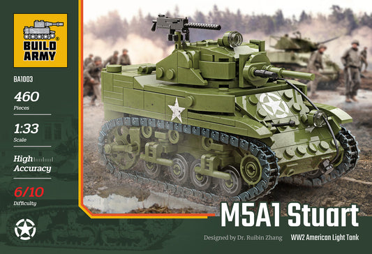Build Army - M5A1 Stuart Light Tank - B1003