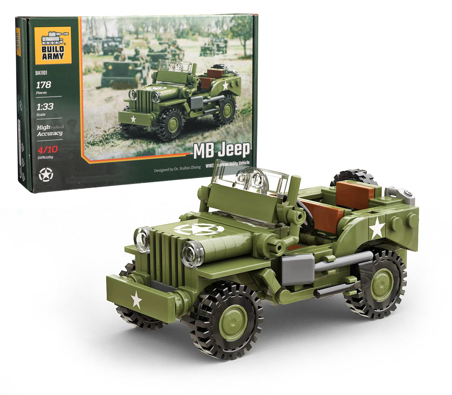 Build Army - Willys MB Jeep Utility Vehicle - B1101