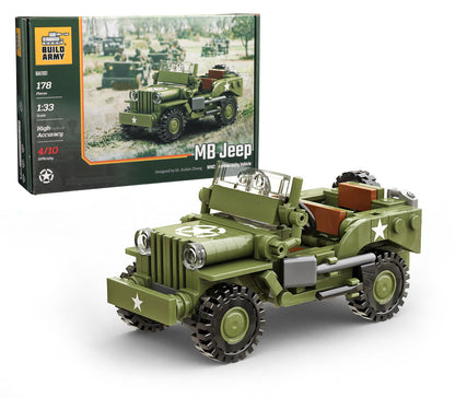 Build Army - Willys MB Jeep Utility Vehicle - B1101