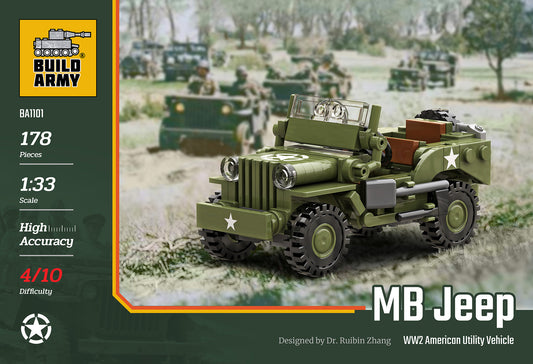Build Army - Willys MB Jeep Utility Vehicle - B1101