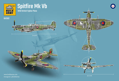Build Army - Supermarine Spitfire Mk Vb Fighter Plane - B2002