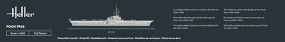 Heller 1/400 Foch French Aircraft Carrier Model Kit 81071