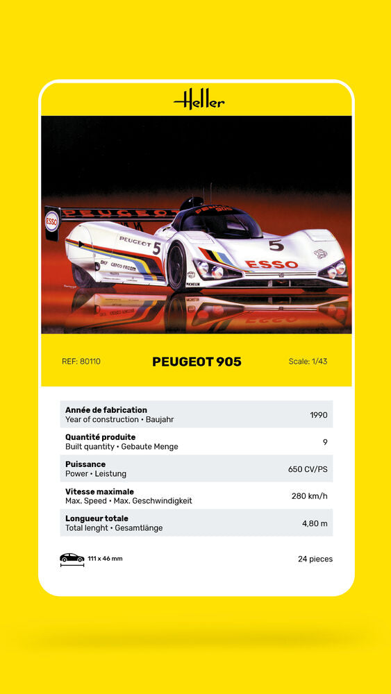 Heller - Peugeot 905 80110