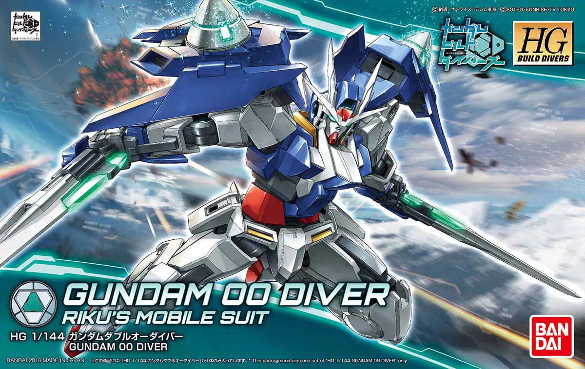 Bandai - MK67218 HG 1/144 Gundam 00 Diver - Riku's Mobile Suit - MK25728 - Product Image