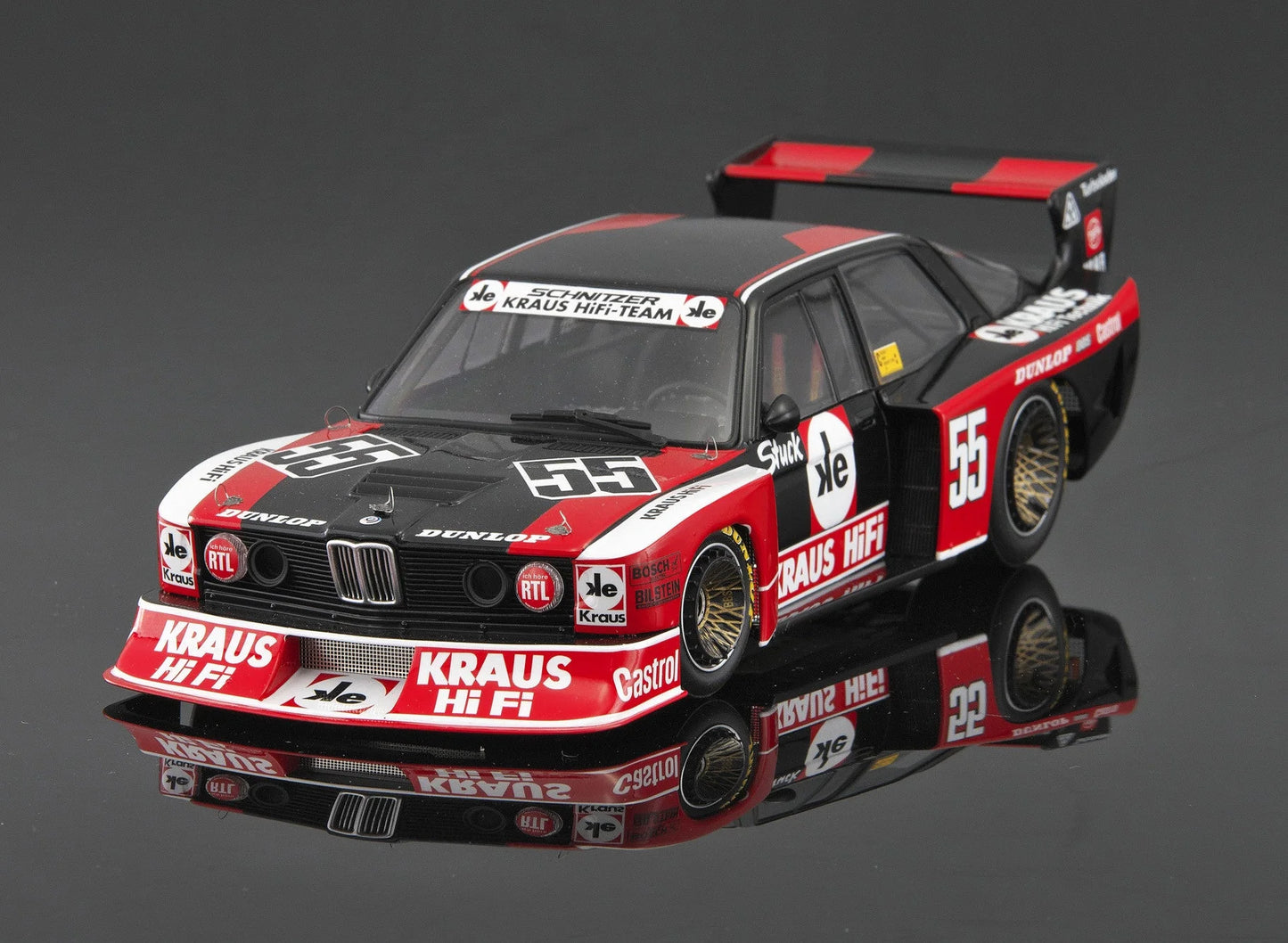 Beemax 1/24 Cars - 1/24 BMW 320i E21 1980 DRM Donington Winner BX24048 - Product Image