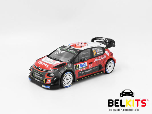 Belkits - Citroen C3 WRC Corsica 2018 Sébastien Loeb Rally Car BEL017