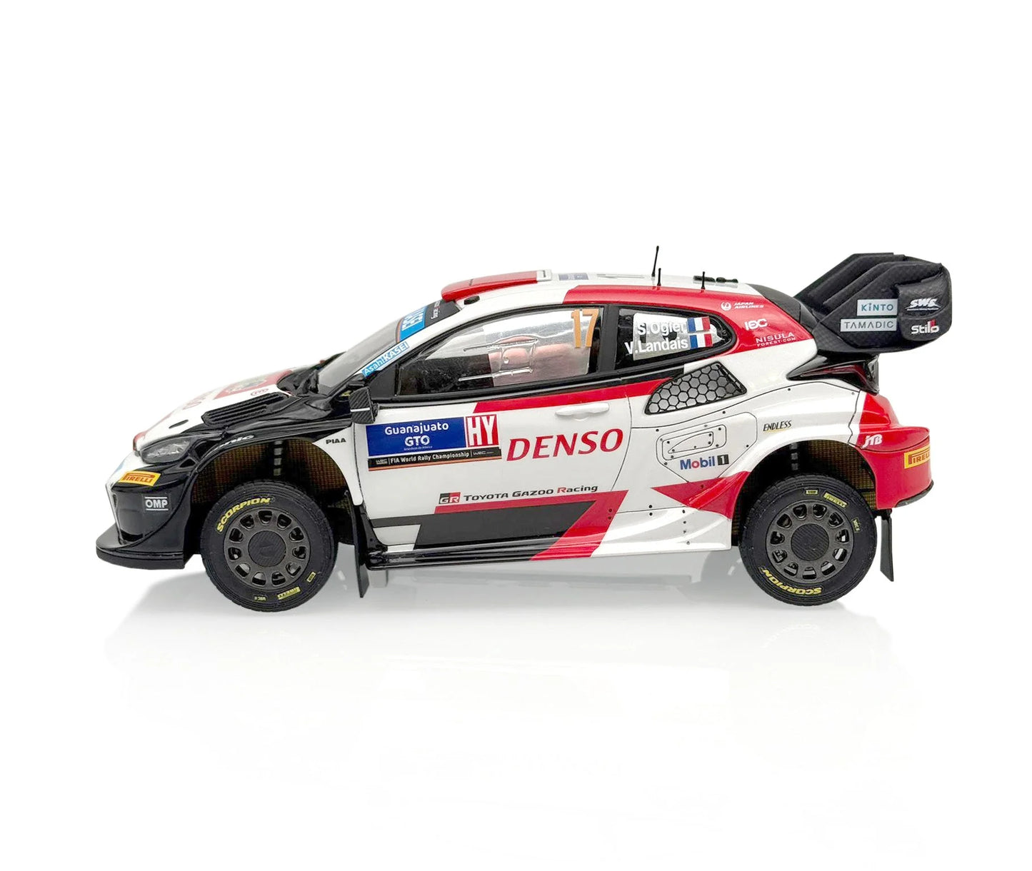 Belkits - 1/24 Toyota GR Yaris Rally Guanajuato Mexico Winner 2023 BEL026 - Product Image