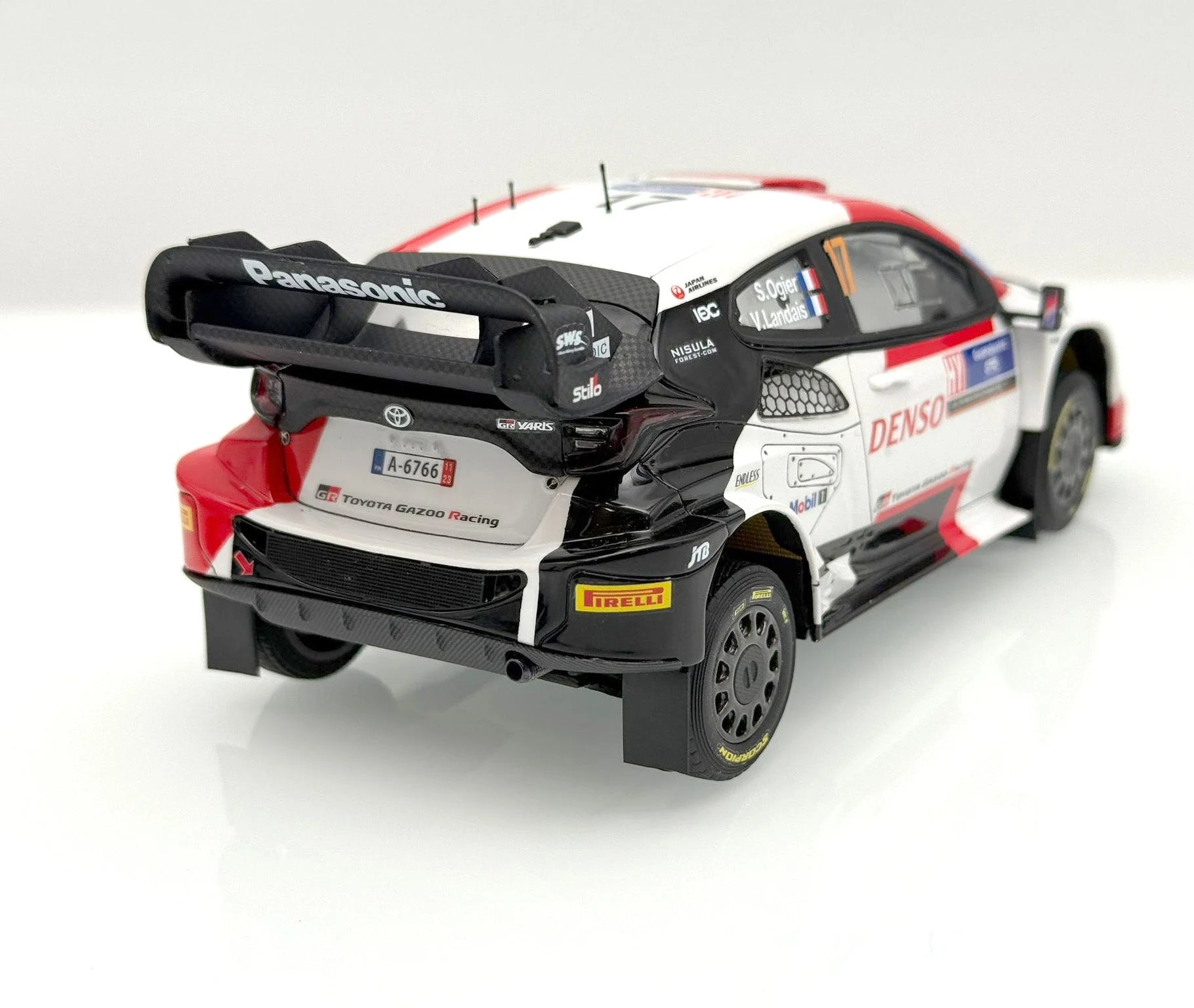 Belkits - 1/24 Toyota GR Yaris Rally Guanajuato Mexico Winner 2023 BEL026 - Product Image