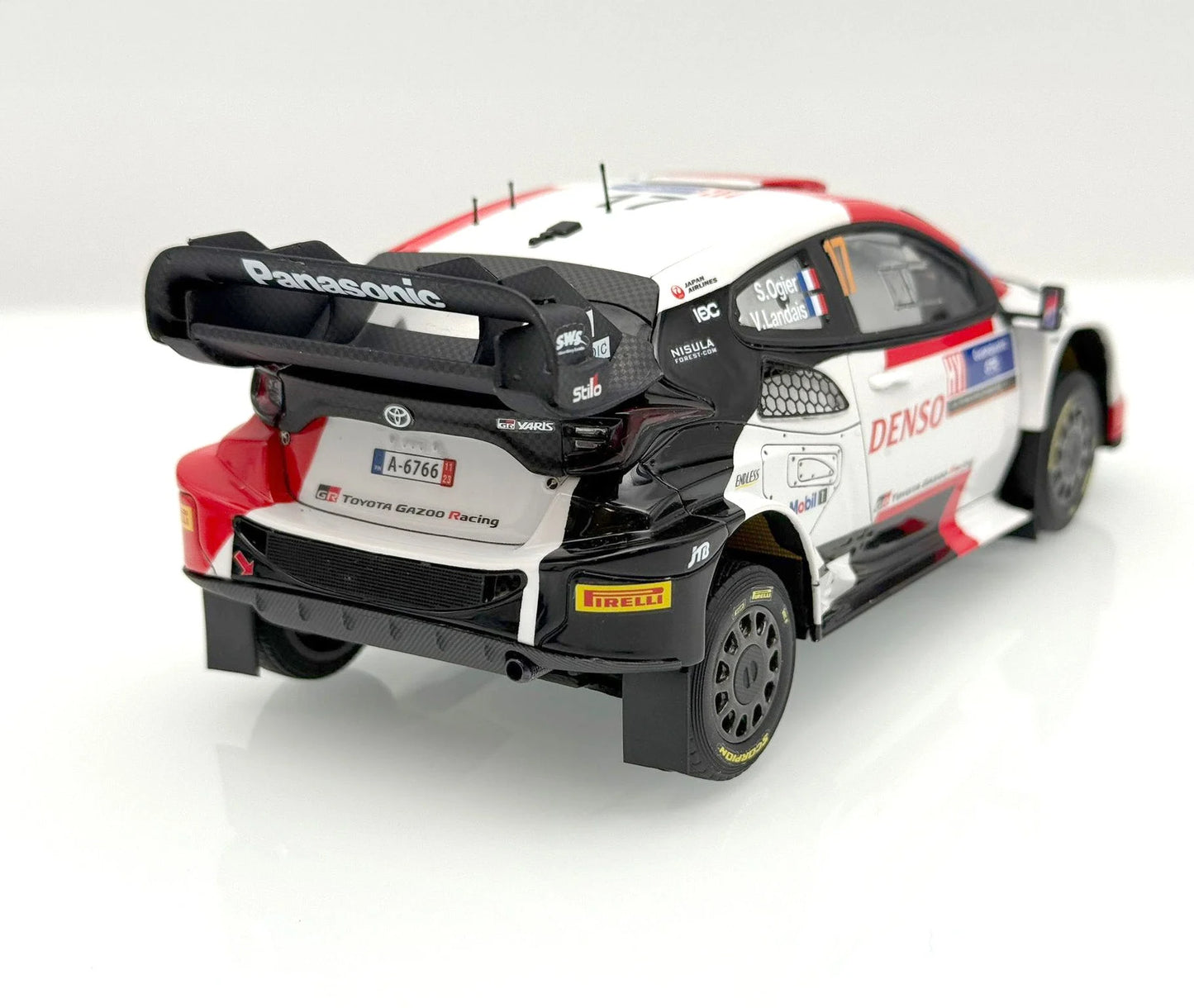 Belkits - 1/24 Toyota GR Yaris Rally Guanajuato Mexico Winner 2023 BEL026 - Product Image
