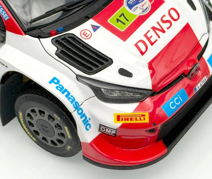 Belkits - 1/24 Toyota GR Yaris Rally Guanajuato Mexico Winner 2023 BEL026 - Product Image