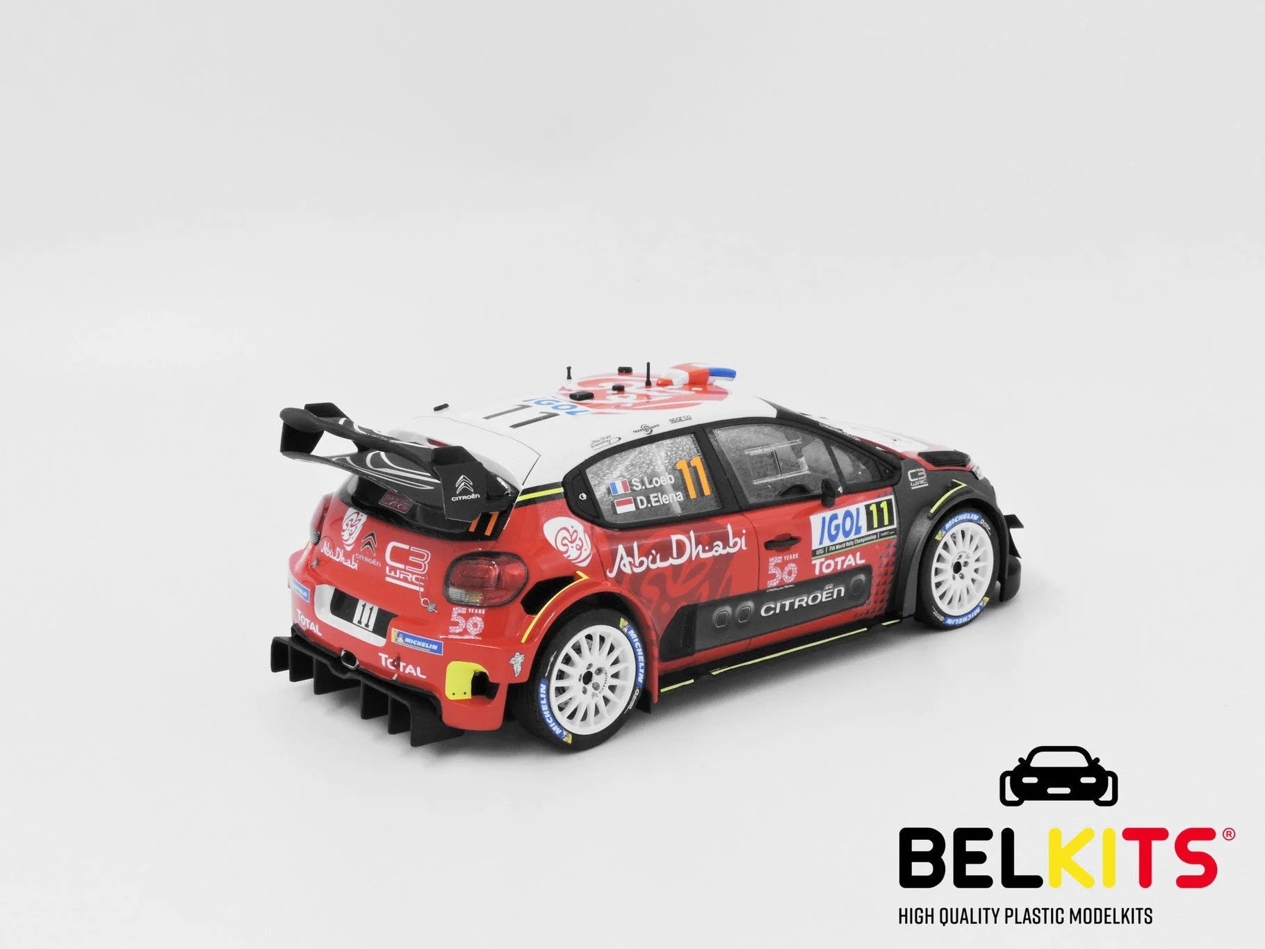 Belkits - Citroen C3 WRC Corsica 2018 Sébastien Loeb Rally Car BEL017 - Product Image