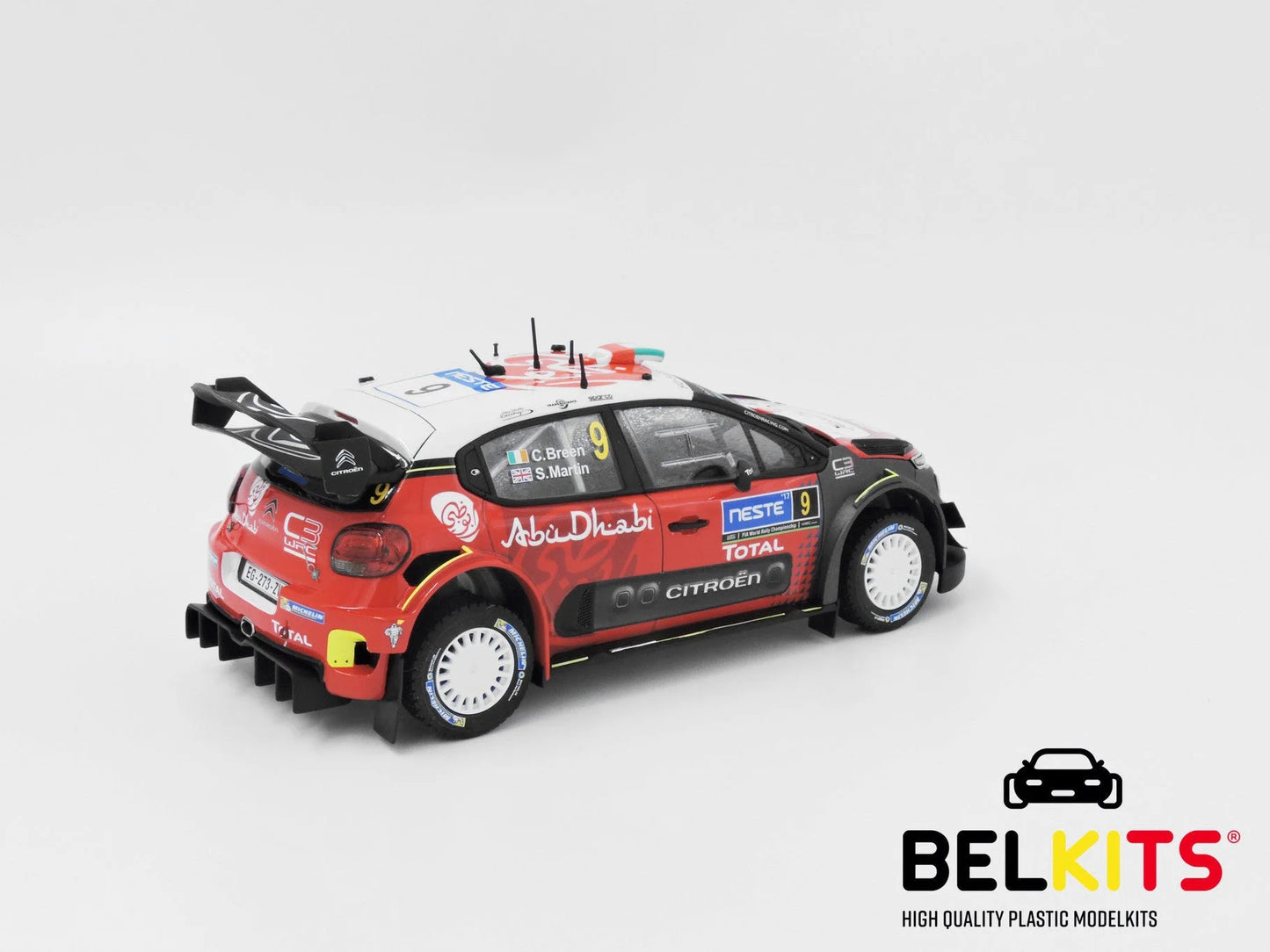 Belkits - Citroen C3 WRC Finland 2017 Craig Breen Rally Car BEL018 - Product Image